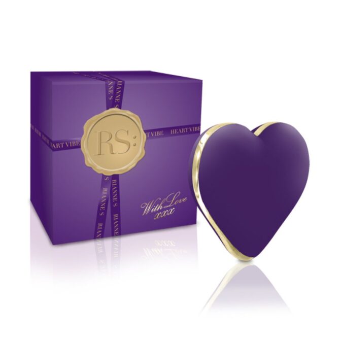 Širdelės formos vibratorius RS Icons violetinės spalvos