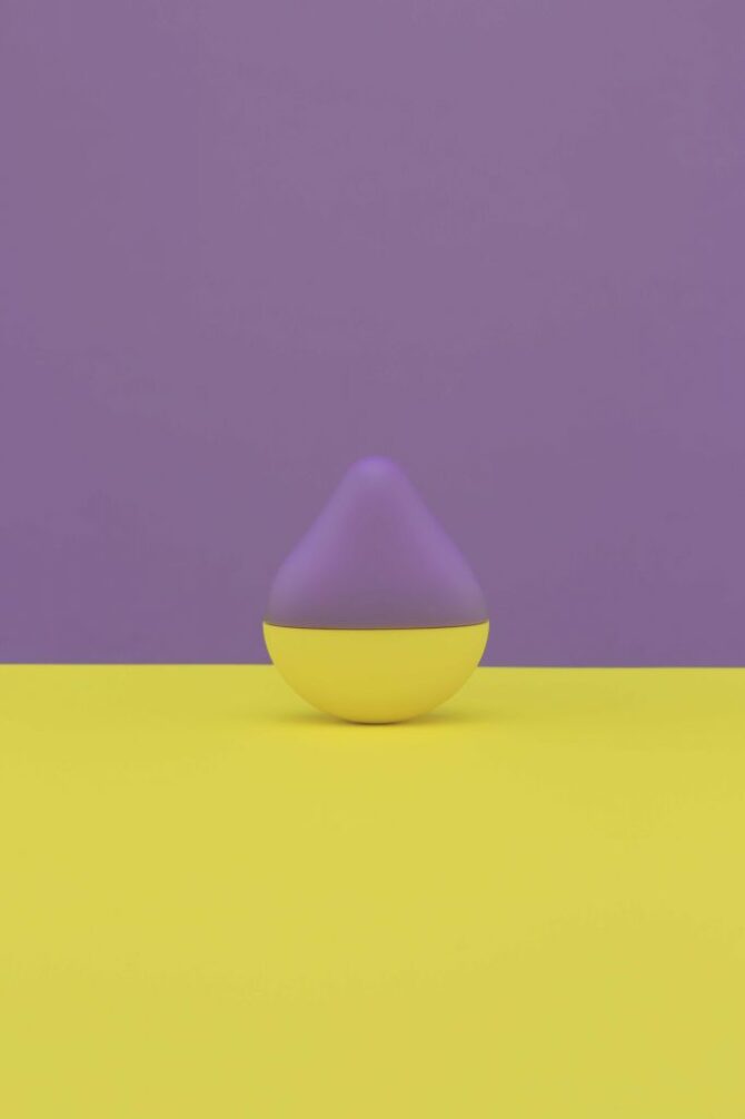 Mažas vibratorius Tenga violetinės ir geltonos spalvos internetu