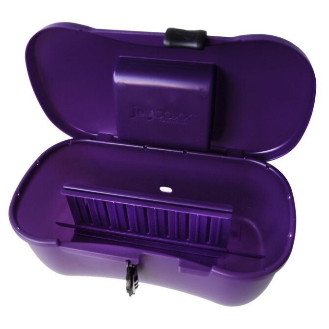 Dėžė higienos reikmėms laikyti violetinės spalvos