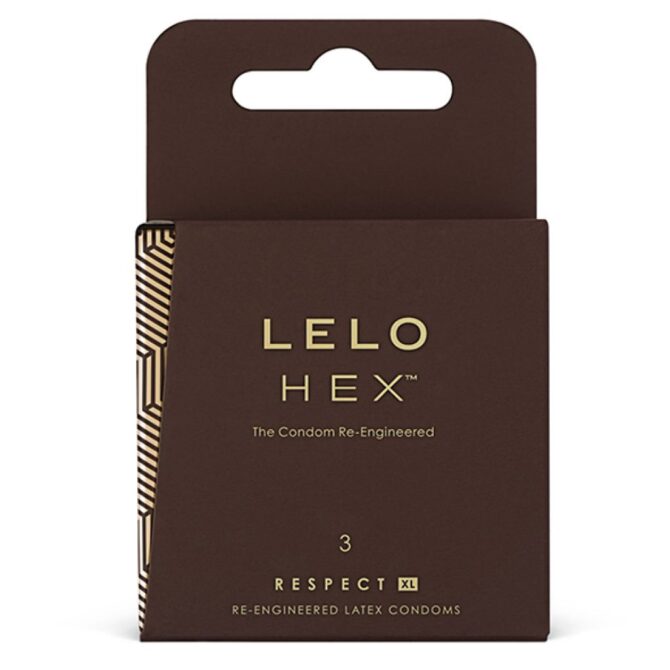 Lelo – HEX prezervatyvai Respect XL 3 vnt