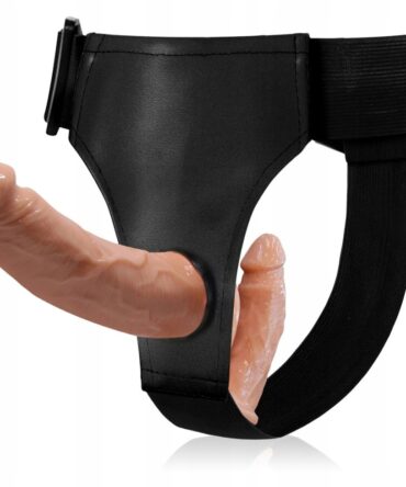 Strap on dvigubas dildo