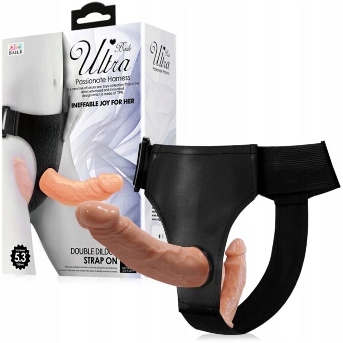 Strap on dvigubas dildo