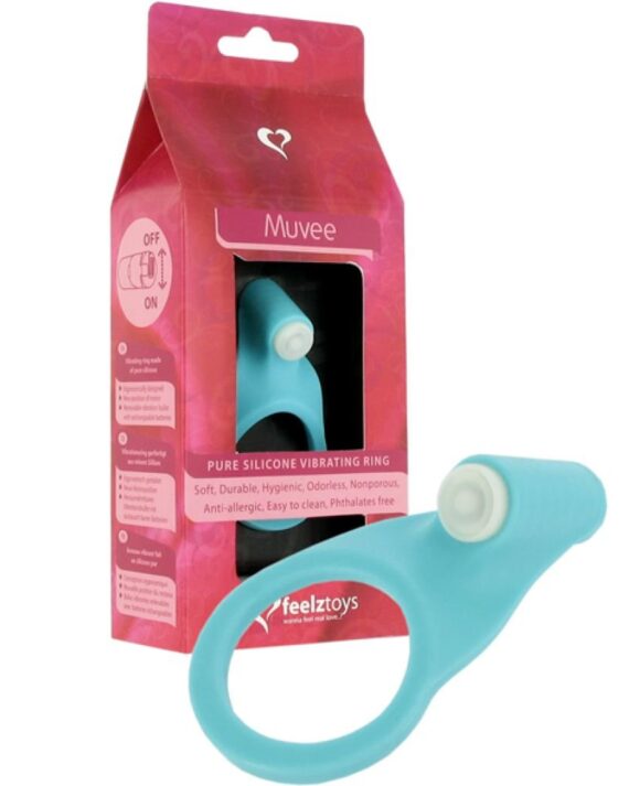 Penio žiedas Feelz Toys žydros spalvos