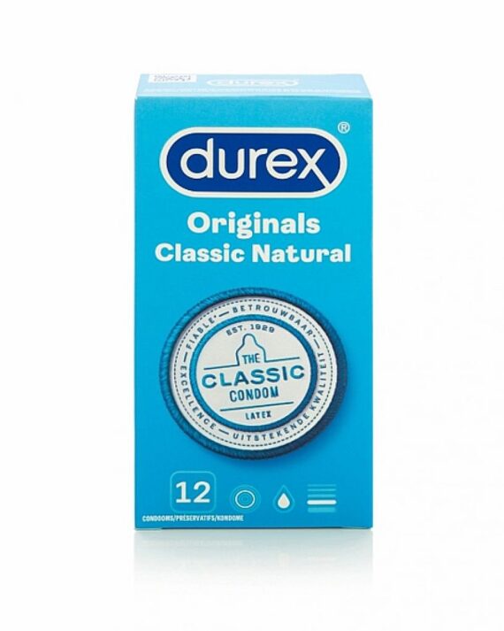 Durex - Classic Natural prezervatyvai 12 vnt