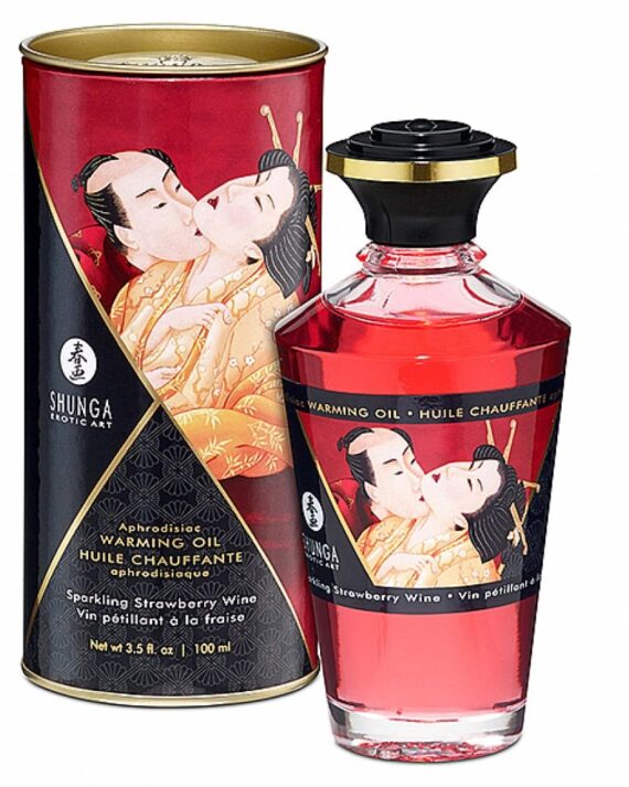 Šildantis aliejus putojantis braškių vynas 100 ml