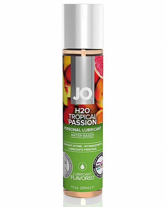 Vandens pagrindo lubrikantas System JO 30 ml tropinių vaisių skonio