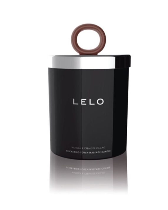 Masažo žvakė Lelo su vanilės ir kakavos kvapu