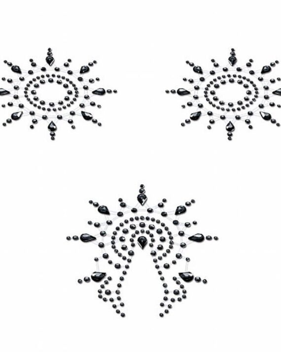 Krūtinės papuošalas Petits Joujoux juodos spalvos