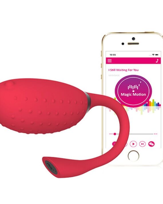 Patogus kišeninis vibratorius klitoriui ir makšties stimuliavimui raudonas