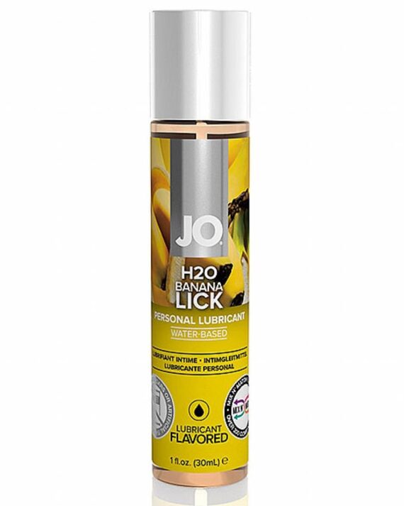 Vandens pagrindo lubrikantas System JO 30 ml bananų skonio