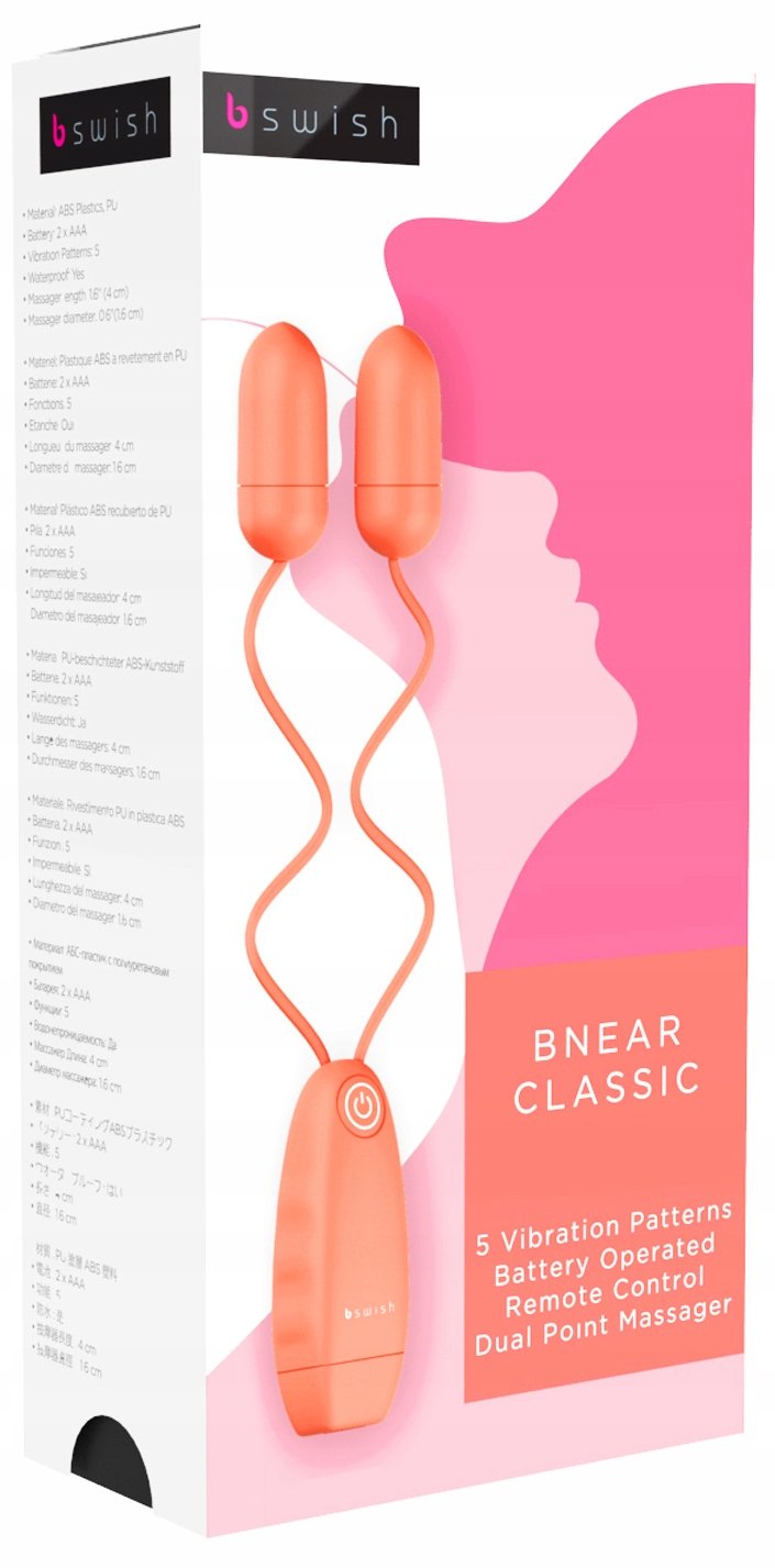 B Swish - Masažuoklis koralų spalvos - Image 2