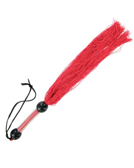 Vidutinis odinis botagas S&M raudonos spalvos