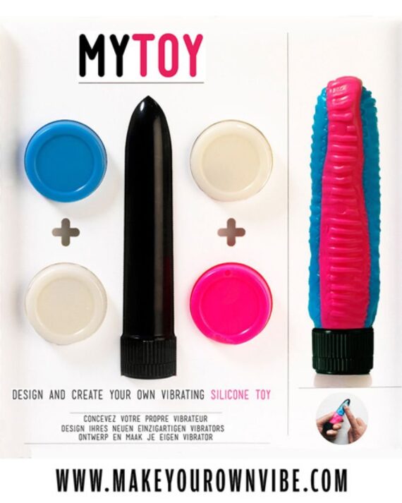 Vibratoriaus rinkinys MyToy mėlynos ir rožinės spalvos