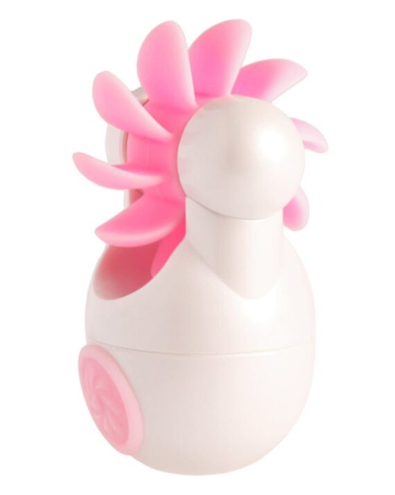 Kišeninis klitorio vibratorius baltos spalvos