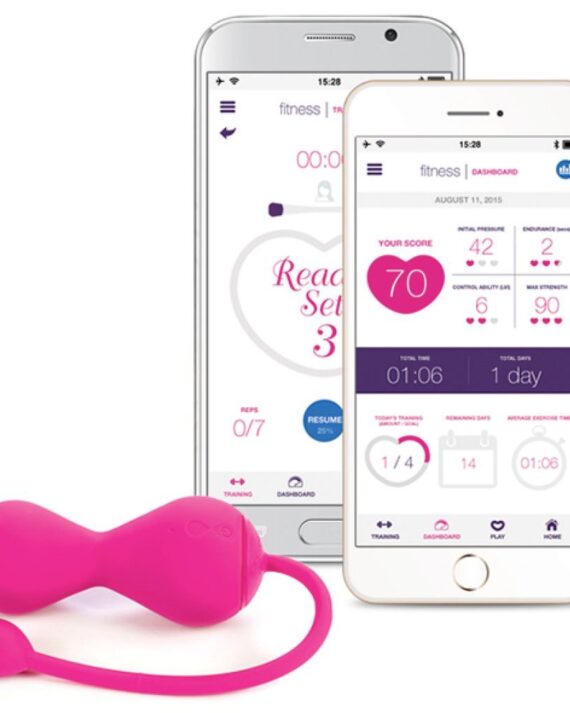 Lovelife by OhMiBod - „Krush App“ prijungta prie „Bluetooth Kegel“.