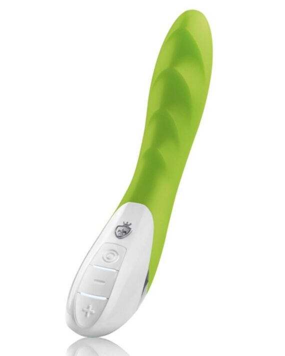Vibratorius Mystim Sassy Simon šviesiai žalios spalvos