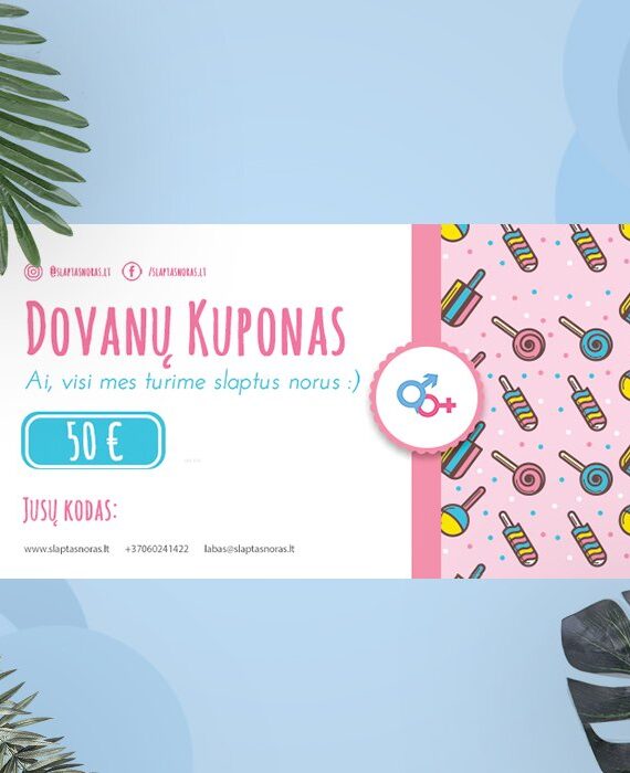50 Eur vertės Dovanų kuponas
