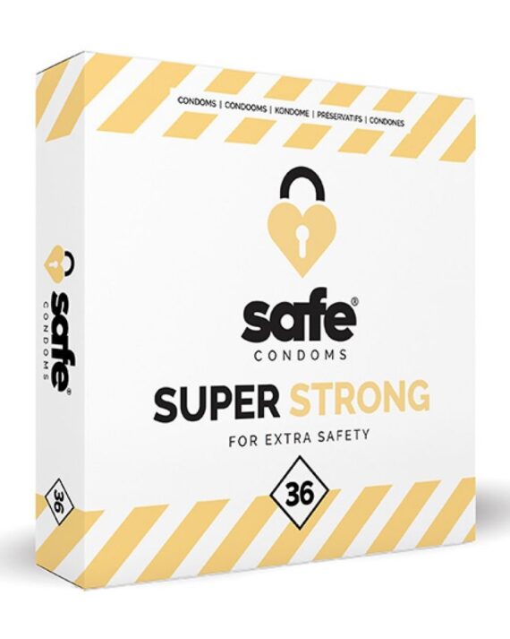 Safe - Itin patvarus, papildomai apsaugai prezervatyvai 36 vnt