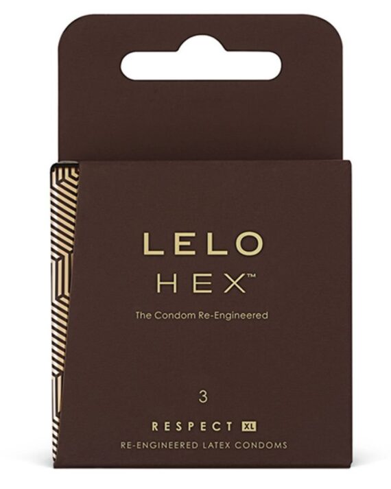 Lelo - HEX prezervatyvai Respect XL 3 vnt