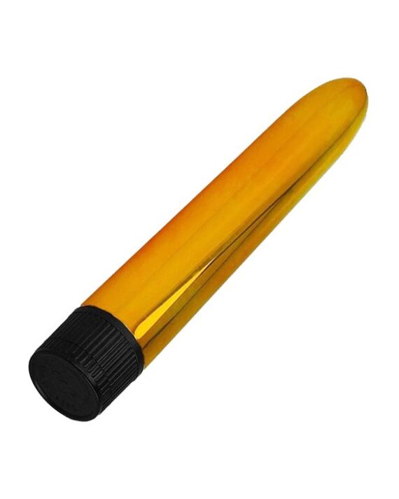 Klasikinis Vibratorius 17.5 cm auksinis