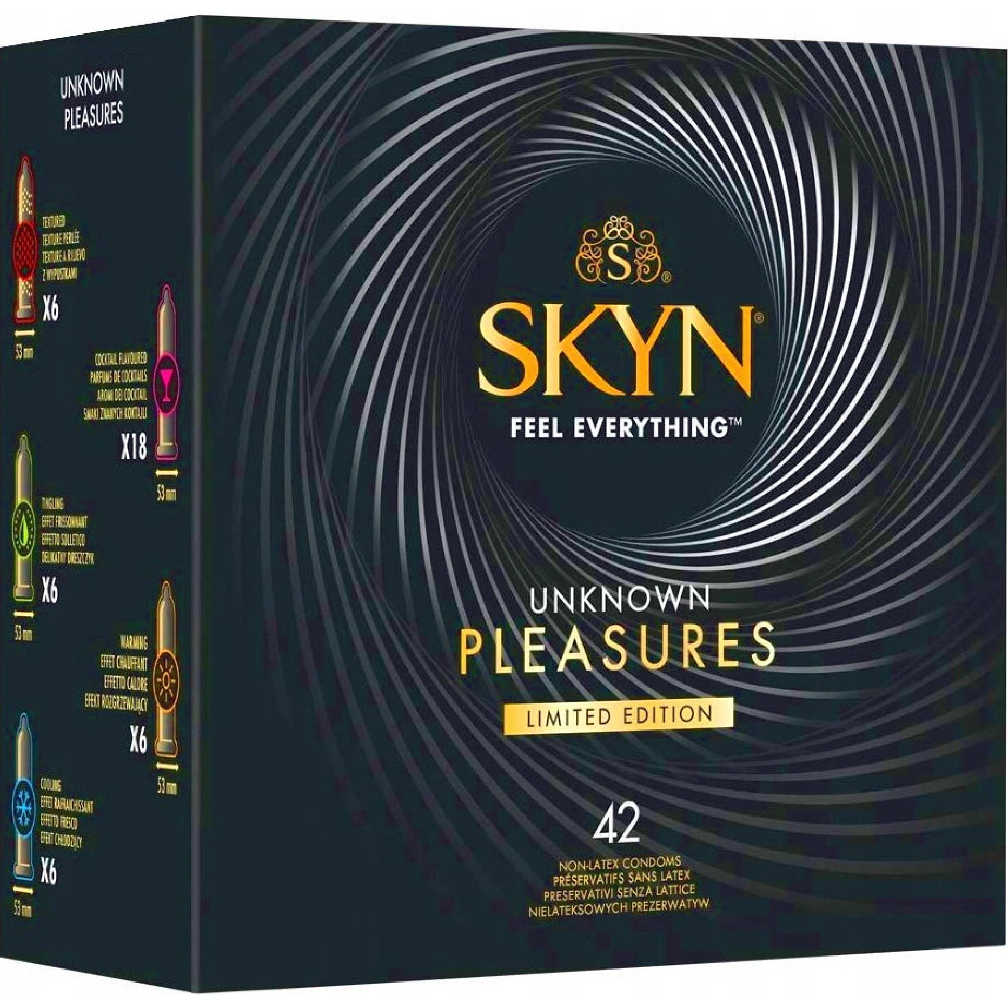 skyn unknown pleasure prezervatyvai